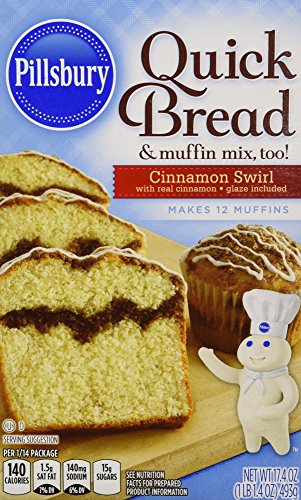 Pillsbury Cinnamon Swirl Quick Bread & Coffee Cake Mix 17.4 oz