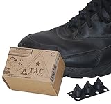 TAC Defense Foot Worn Self Defense Control Device Pair for All Lace-up Shoes Kickboxing Grappling Control Device (Black)