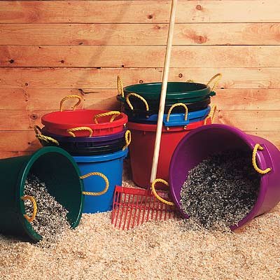 Fortiflex Multi Purpose Storage Bucket for Dogs/Cats and Horses, 70-Quart, Vivid Violet