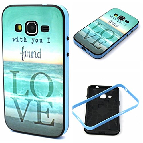 G360 Case, Galaxy Core Prime Case,Enjoy Sunlight Samsung Galaxy Prevail LTE Case Silicone Soft Back Protective Case Hybrid Bumper Popular Shockproof Case Cover for Samsung Galaxy Core Prime G360 / Prevail LTE Case with 1 Black Stylus With You I Found Love