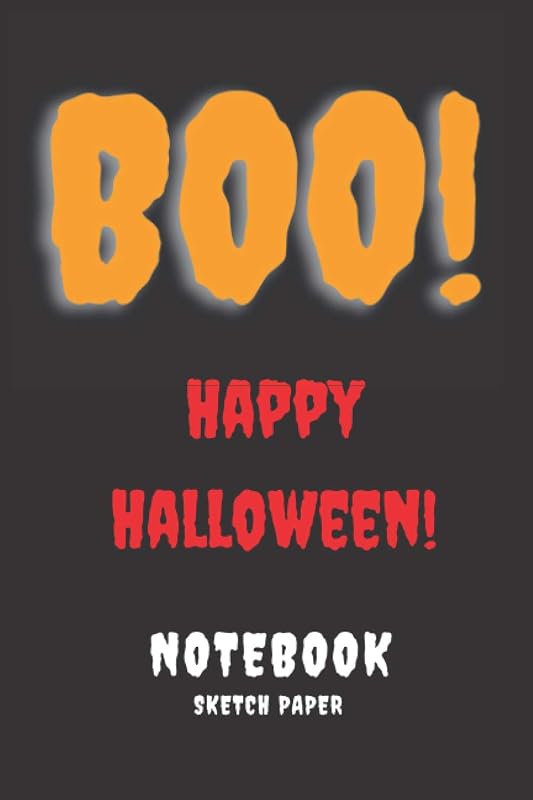BOO! Happy Halloween: Sketch Paper. Eye Chart animal with Glasses. Gift/Present for any occasion. Birthday Christmas Father's Day Mother's Day. by You Know You Want It