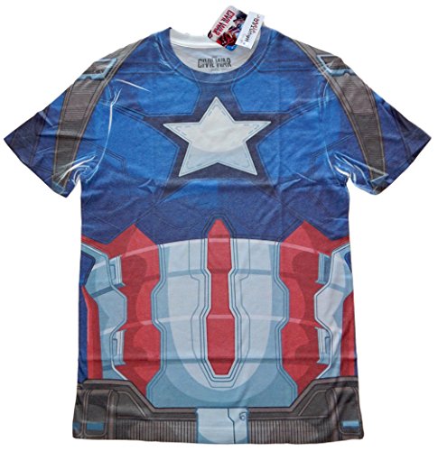 Marvel Captain America Iron Man Deadpool Mens Costume Tees (Multiple Styles)