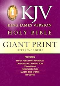 Giant Print Reference, King James Version Bible/Black Gp50