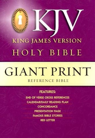 Giant Print Reference, King James Version Bible/Black Gp50 by Anonymous