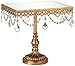 Elisa Square Mirror Top Antique Gold Cake Stand