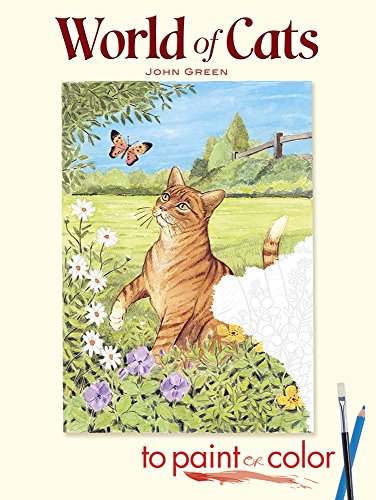 World of Cats to Paint or Color (Dover Art Coloring Book)