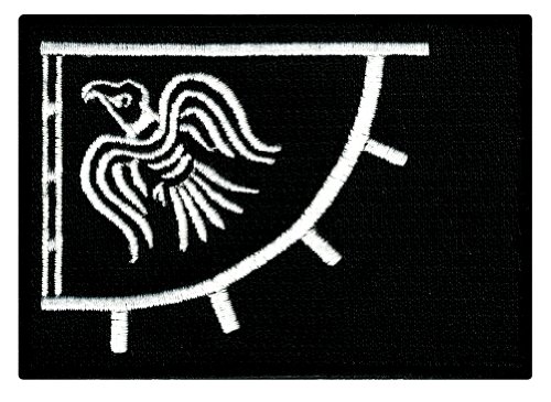 Raven Banner Black Viking Flag Embroidered Patch Iron-on Norway Historic Emblem