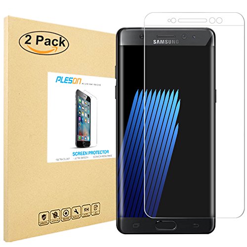 Galaxy Note 7 Screen Protector, PLESON® [2-PACK] Samsung Galaxy Note 7 Screen Protector, [Full Coverage] 99.9% HD Clear Film,[Case Friendly] Anti-Bubble Screen Protector for Note 7 - LIFETIME WARRANTY