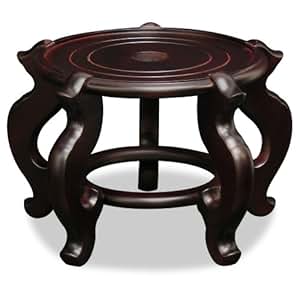 Amazon.com: Hand Crafted Chinese Wooden Fishbowl Planter Display Stand