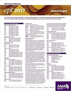 CPT 2017 Express Reference Coding Card: General Surgery