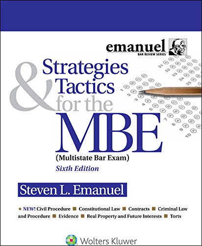 Strategies & Tactics for the MBE by Steven L. Emanuel