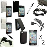 Apple iPod Touch 4th Gen 4G 10pc Accessory Case Charger Headphone Bundle