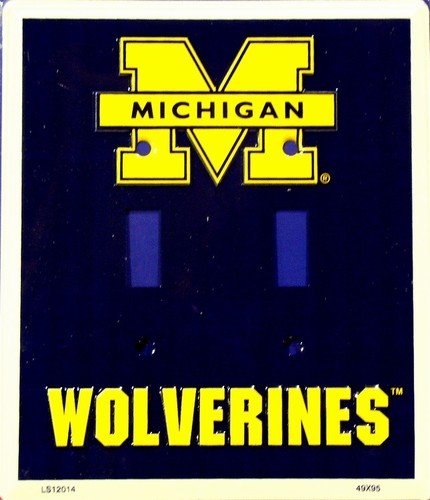 Michigan Wolverines Light Switch Covers (double) Plates LS12014