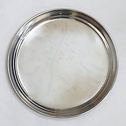 ステンレストレー　30cm　ラウンドサービス トレイ