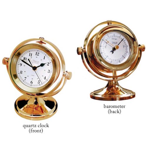 

Weems & Plath Clipper Gimballed Quartz Clock and Barometer