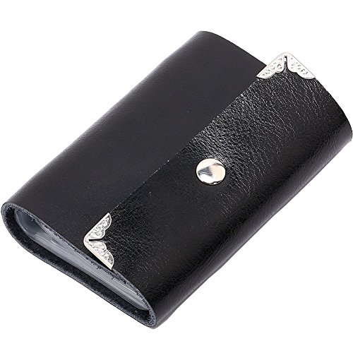 ZMSnow Genuine Leather Wallets Credit Card Holder Business ID Card Case
