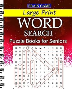 Large Print Word Search: Puzzle Books for Seniors by John Kevin