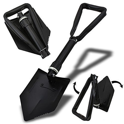 XtremepowerUS 24″ Compact Folding Foldable Shovel Survival Camping Camp Hiking