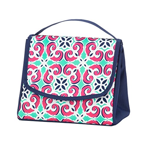 Magnetic Snap Insulated Reusable Lunch Sack Bag - Mia Tile
