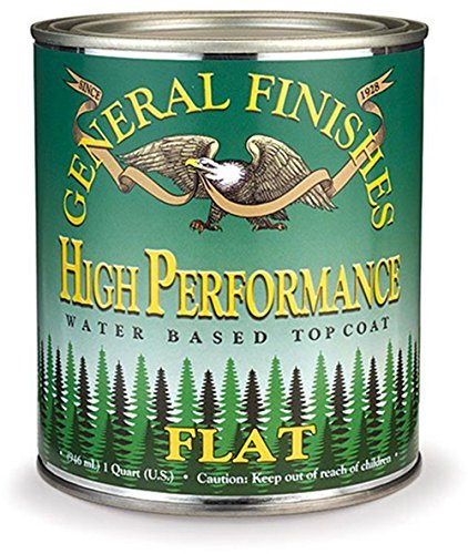 General Finishes Water Based High Performance Polyurethane Top Coat Flat Quart