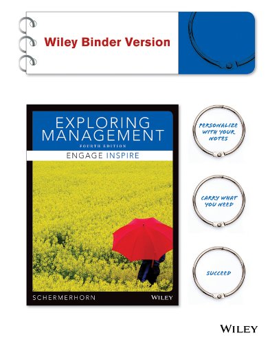 Exploring Management 4e + WileyPLUS Registration Card by John R. Schermerhorn Jr.