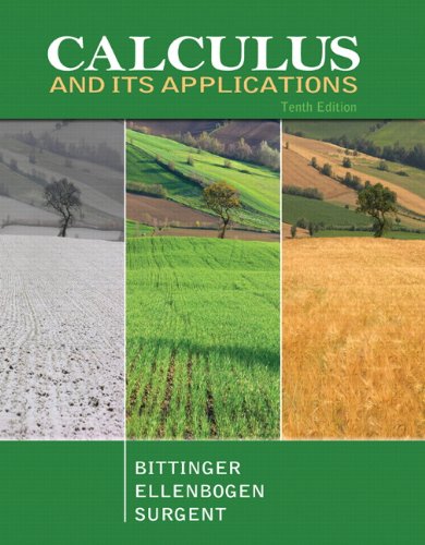 Calculus and its applications. by Marvin L Bittinger