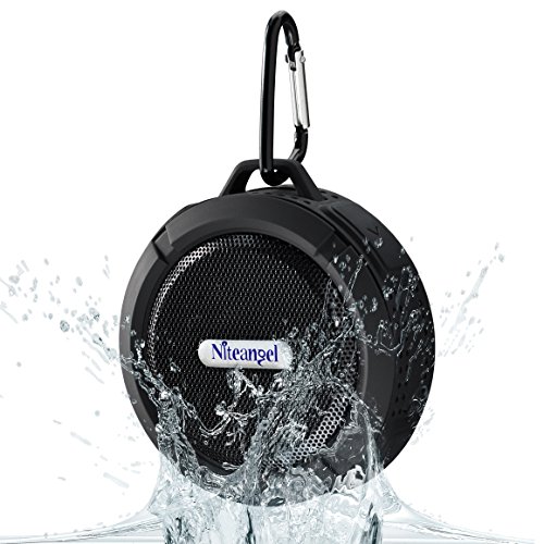

Niteangel-C6 Ultra-Portable Wireless Bluetooth Speaker - Bluetooth 3.0 Interface, Rechargeable Battery, MicroSD Slot can Use TF Card (Black)