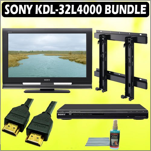 Sony Bravia LSeries KDL32L4000 32inch 720P LCD HDTV + Sony DVD