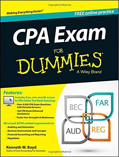 CPA Exam For Dummies by Kenneth Boyd