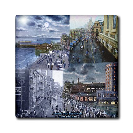 

Sandy Mertens New Jersey - Atlantic City Boardwalk - Then and Now - Tiles
