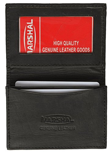 Genuine Leather Expandable Credit Card ID Business Card Holder Wallet
