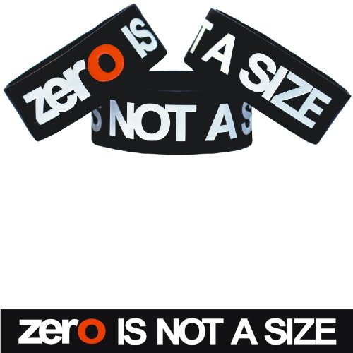 

Zero Is Not A Size One Inch Bracelet Wristband