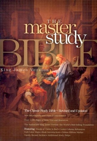 KJV Master Study Bible, Burgundy Hardcover by Holman Bible Publishers