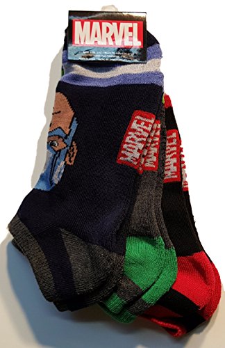 Marvel Heroes 3 Pk Cushioned Low Cut Socks