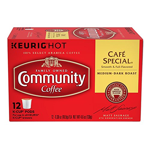 Community Coffee Single-Serve Cups for Keurig K-Cup Brewers - Cafe Special - 12ct Box