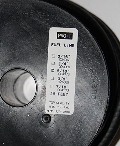 

PRO 1 Fuel Line Hose 5/16 Inch Inside Diameter X 25 Feet Length NRB/PVCC SAE30R6