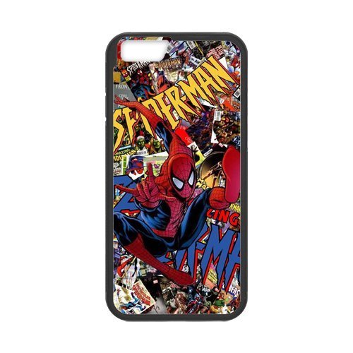 Fayruz- Personalized Protective Hard Textured Rubber Coated Cell Phone Case Cover Compatible with iPhone 6 & iPhone 6S - Spiderman F-i5G1014