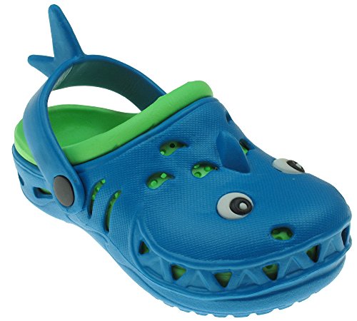 Capelli New York Shark Neon Toddler Girls Clog With Back Strap