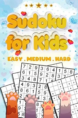 Sudoku For Kids Easy Medium Hard: Puzzles Book Large Print For kids the Times 9x9 | Easy to hard Puzzles and Solution | Sudoku Puzzles Random Difficult . Cute cats gift for Women and Girls
