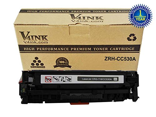 V4INK ® Replacement CC530A 304A Canon 118 Canon 718 Black Toner Cartridge for Color Laserjet CP2025 CM2320 MF8350Series