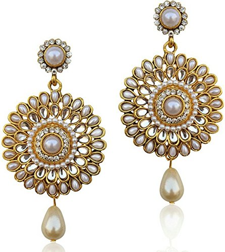 YouBella Traditional Chandbali Earrings for Girls and Women YouBella Traditional Chandbali Earrings for Girls and Women