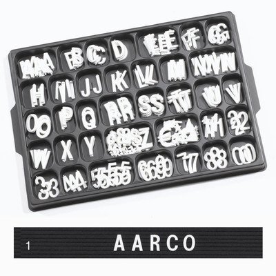 Universal Single Tab Helvetica Typeface Changeable Letters (165 characters per set) Size: 0.75