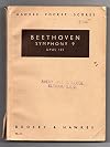 Beethoven : Symphony no.9 in D minor, op.125, 'Choral' {score : study} {Hawkes}