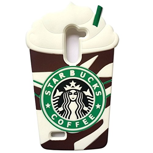 Thunderous Brown Starbucks Coffee Ice Cream Silicone Back Cover Case for LG Leon 4G C40 LTE H340N H345