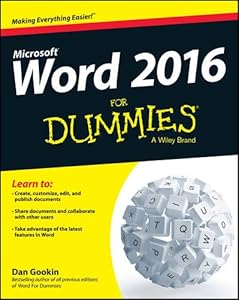 Word 2016 For Dummies by Dan Gookin