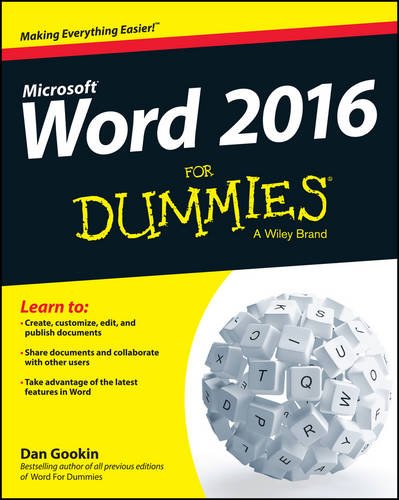Word 2016 For Dummies by Dan Gookin