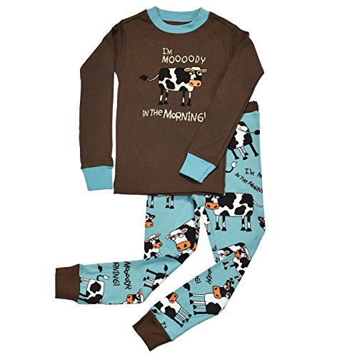 Lazy One Moody in the Morning Cotton Pajamas for Little Boys'