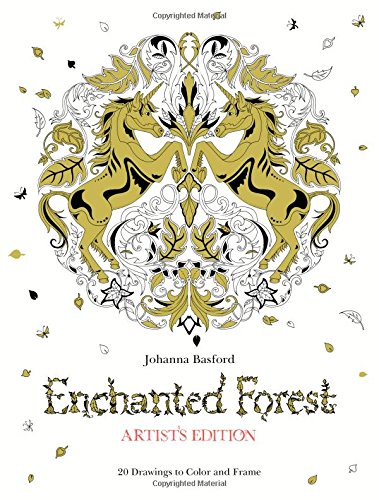 Enchanted Forest Artist's Edition: 20 Drawings to Color and Frame by Johanna Basford