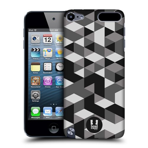 

Head Case Designs Grey Geometric Camo Protective Snap-on Hard Back Case Cover for Apple iPod Touch 5G 5th Gen