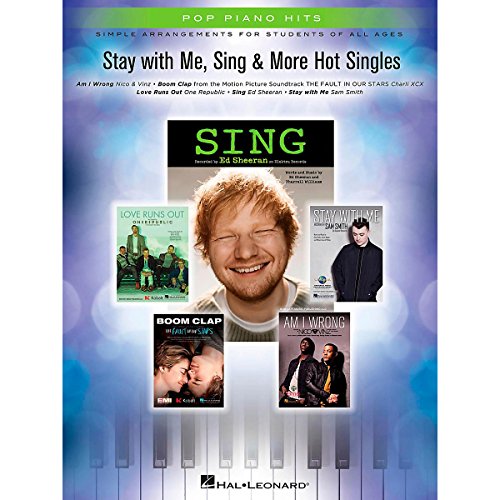 Hal Leonard Stay With Me, Sing & More Hot Singles for Easy Piano by Hal Leonard